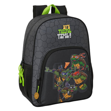 School Bag Teenage Mutant Ninja Turtles Black Grey 33 x 42 x 14 cm