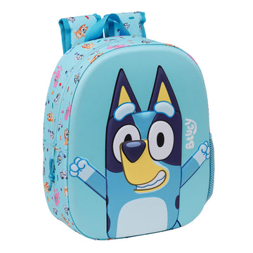 School Bag Bluey Sky blue 27 x 33 x 10 cm