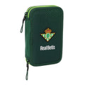 Double Pencil Case Real Betis Balompié Green 12.5 x 19.5 x 4 cm 28 Pieces