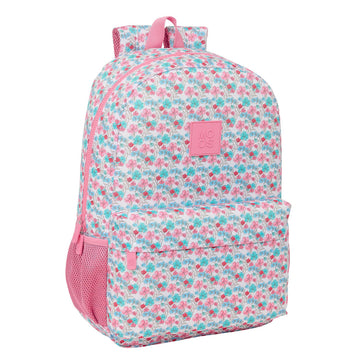 School Bag Moos Flores Multicolour 30 x 46 x 14 cm