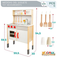 Toy kitchen Woomax 59,5 x 94,5 x 30 cm