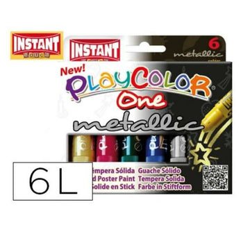 Marker pen/felt-tip pen Playcolor PlayColor metallic Multicolour (6 Units)