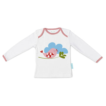 Children’s Long Sleeve T-shirt HappyFriday Mr Fox Little Birds Multicolour 18-24 meses