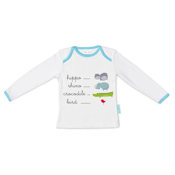 Children’s Long Sleeve T-shirt HappyFriday Mr Fox Hippo Multicolour 12-18 Months