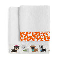 Towel set HappyFriday Mr Fox Dogs Multicolour 2 Pieces