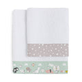Towel set HappyFriday Moshi Moshi Best Buddies Multicolour 2 Pieces