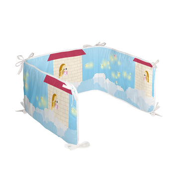 Cot protector HappyFriday Mr Fox Long braid  Multicolour 210 x 40 cm