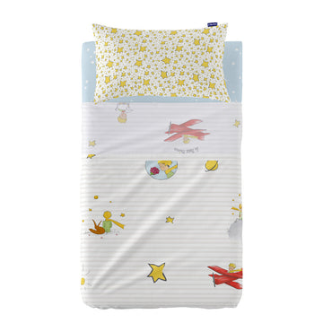 Bedding set HappyFriday Le Petit Prince Son monde Multicolour Baby Crib 2 Pieces