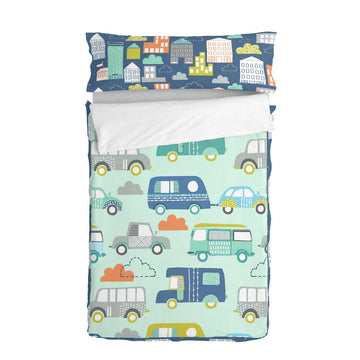 Quilted Zipper Bedding HappyFriday Moshi Moshi Holidays Multicolour 105 x 200 cm