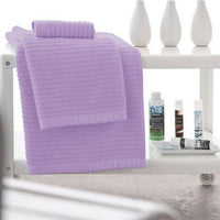 Towel Devota & Lomba Rayas lila Lilac 100% cotton (30 x 50 - 50 x 90 - 70 x 140 cm)