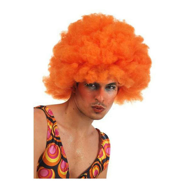 Curly Hair Wig Multicolour Orange