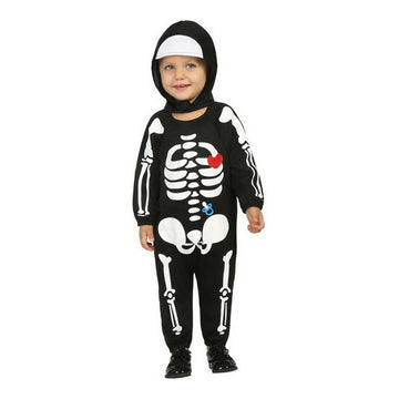 Costume for Babies Black Skeleton (2 Pieces)