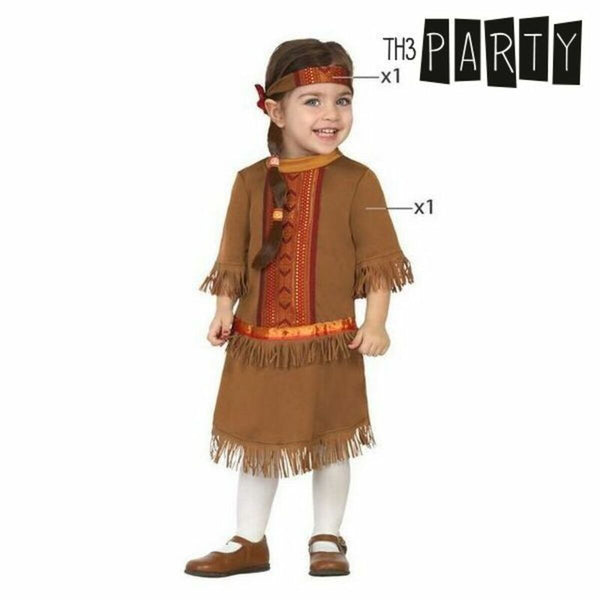 Costume for Babies Th3 Party Brown American Indian (3 Pieces)