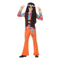 Costume for Children Hippie Orange (2 Pcs)