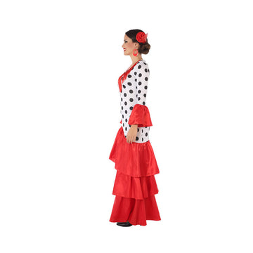 Costume for Adults Flamenca Red Spain