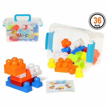 Building Blocks Play & Learn Multicolour 36 Pieces