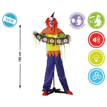 Halloween Decorations Male Clown 180 x 120 x 18 cm