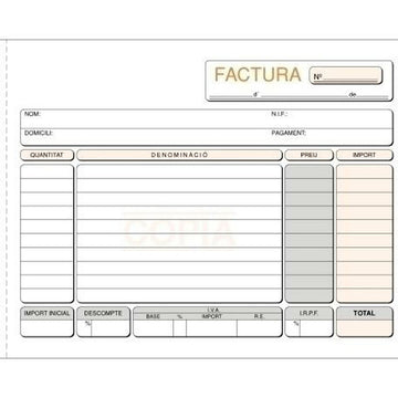 Invoice Check-book 1/4 (5 Units)