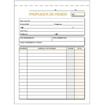 Invoice Check-book 15 x 21 cm (10 Units)