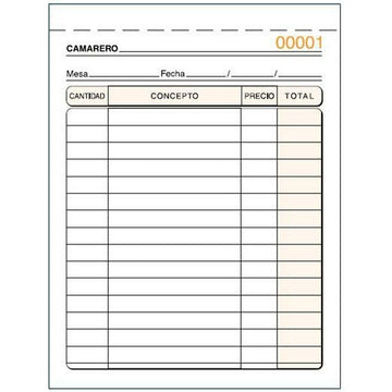 Invoice Check-book 10,5 x 15 cm (10 Units)