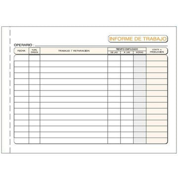 Invoice Check-book 15 x 10,5 cm (10 Units)