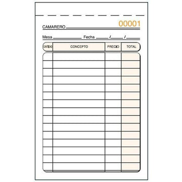 Invoice Check-book 9 x 14 cm (10 Units)