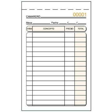 Invoice Check-book 9 x 14 cm (5 Units)