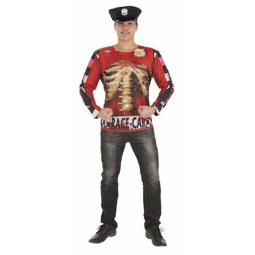 Costume for Adults Zombie Police Officer T-shirt L