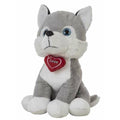 Fluffy toy Husky Heart 48 cm