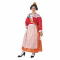 Costume for Adults Fallera Red Golden (5 Pieces)