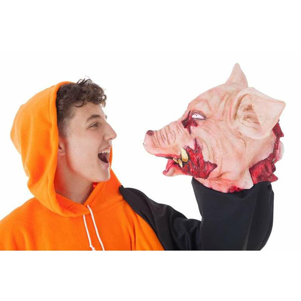 Costume for Adults Halloween Pig sudadera Orange (2 Pieces)