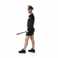 Costume for Adults Policeman 4 Pieces Short Black