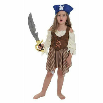 Costume for Children Stripes Pirate (4 Pieces)
