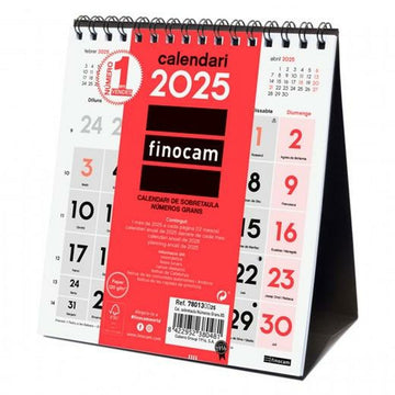 Desktop Calendar Finocam Paper 14 x 15 cm 2025