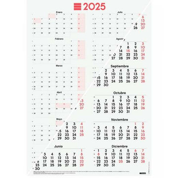 Wall calendar Finocam Paper 2025 48,5 x 68 cm