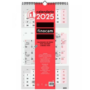 Wall calendar Finocam Paper 2025 23,6 x 43 cm