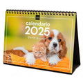 Desktop Calendar Finocam PERROS Y GATOS Multicolour Paper 21 x 15 cm 2025