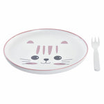 Children’s Dinner Set DKD Home Decor Cat