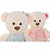 Teddy Bear DKD Home Decor Beige Pink Green Children's 20 x 20 x 50 cm Bear (2 Units)