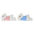 Teddy Bear DKD Home Decor 70 x 30 x 30 cm Blue Pink White Children's (2 Units)