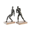 Bookend DKD Home Decor 30,5 x 11 x 26 cm Wood Resin Men Loft