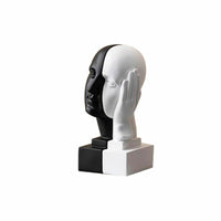 Bookend DKD Home Decor Face Resin Modern 10 x 11 x 20 cm
