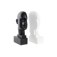 Bookend DKD Home Decor Face Resin Modern 10 x 11 x 20 cm