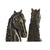 Bookend DKD Home Decor 23 x 9 x 19 cm Horse Resin