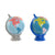 Money box Home ESPRIT Dolomite Globe 14,5 x 13,5 x 19 cm (2 Units)