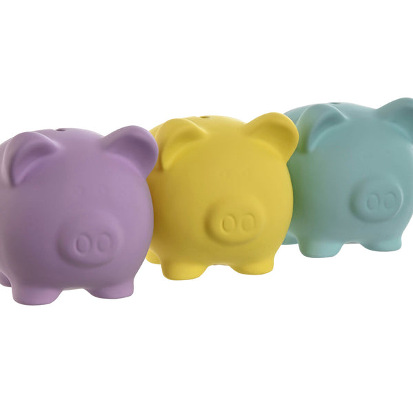 Money box Home ESPRIT Dolomite Pig 13,5 x 11 x 11,5 cm (3 Units)