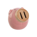 Money box Home ESPRIT Dolomite Pig 13 x 12 x 12 cm