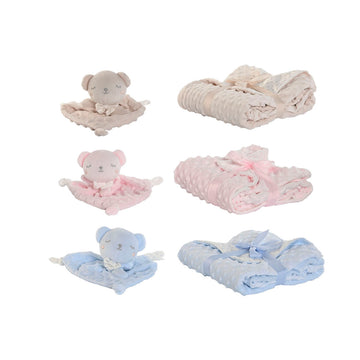 Gift Set for Babies Home ESPRIT Blue Beige Pink Polyester (3 Units)