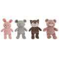 Fluffy toy Home ESPRIT Brown Grey Pink Polyester Animal 28 x 22 x 32 cm (4 Units)