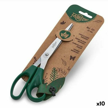 Scissors Faibo Green Stainless steel 21 cm (10 Units)